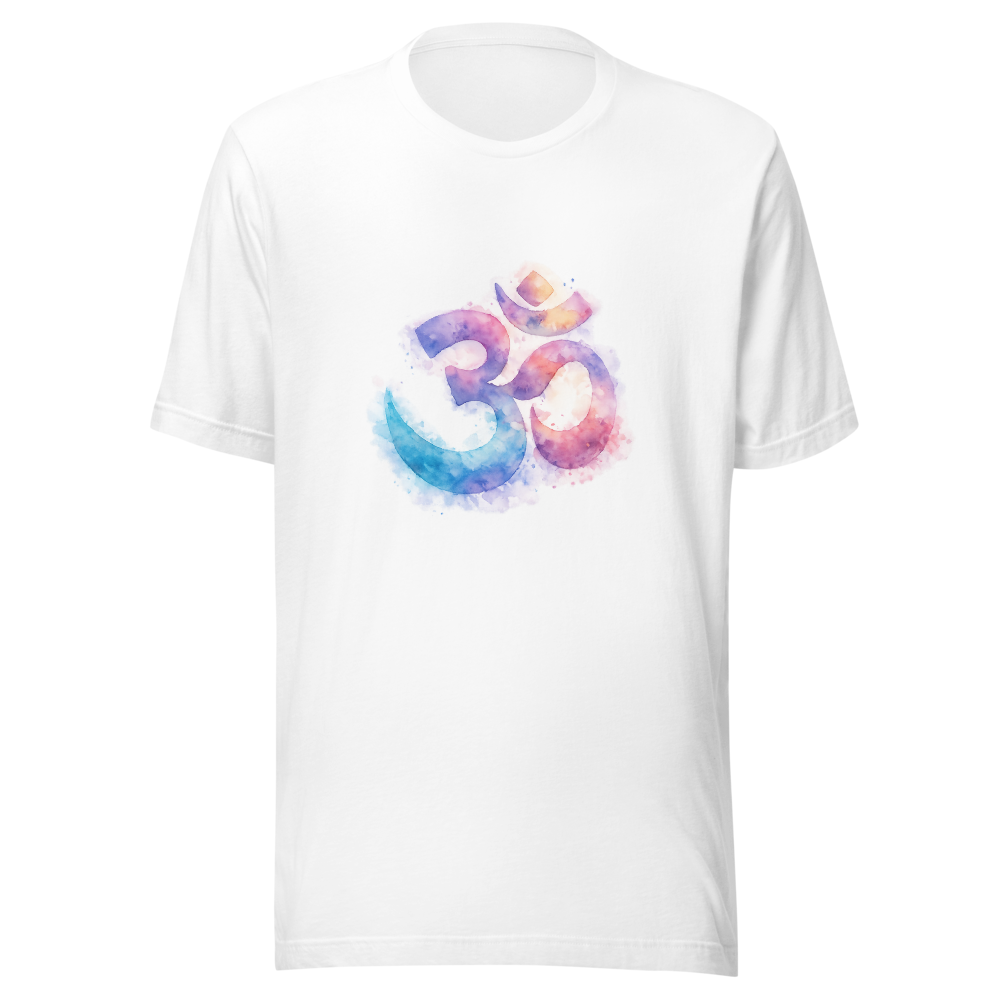 Ohm Symbol Watercolor Style