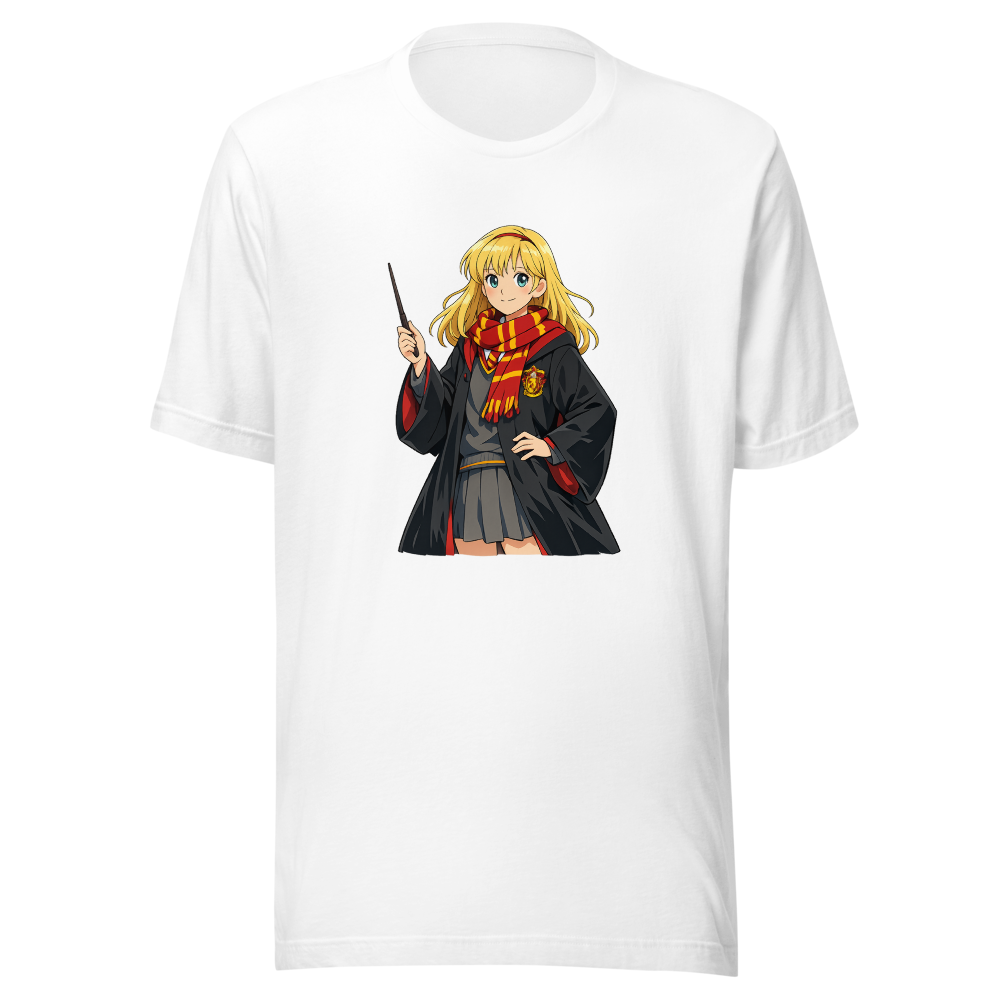 Blond Girl in Wizard Set Anime Style